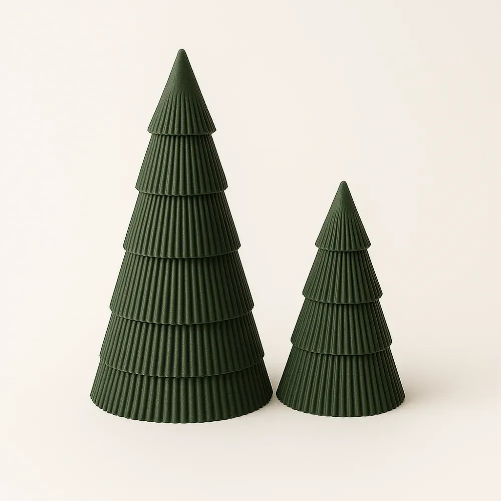 Árvores de Natal Modernas Estilo Japandi