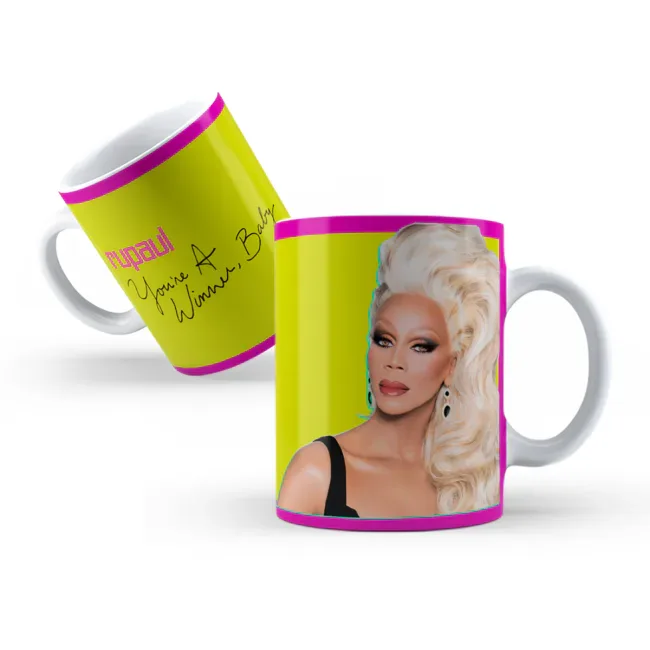 Caneca RuPaul You re a Winner, Baby!