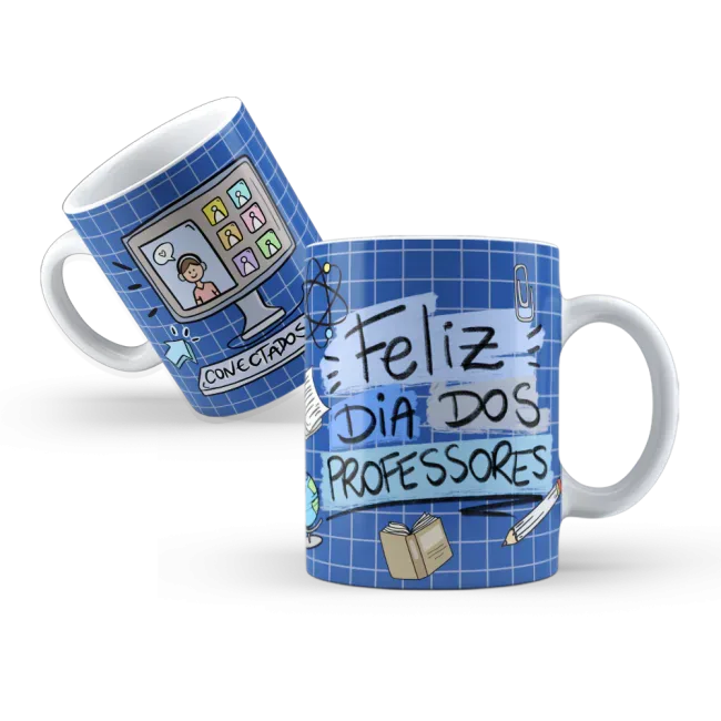 Caneca Conectados Feliz dia dos Professores