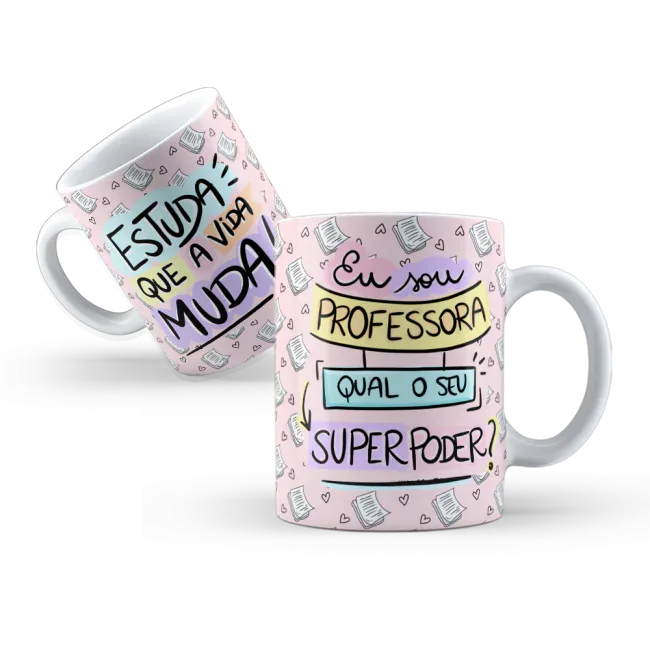 Caneca Estuda que a Vida Muda