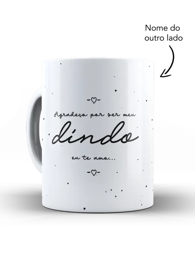 Caneca Agradeço por ser meu Dindo