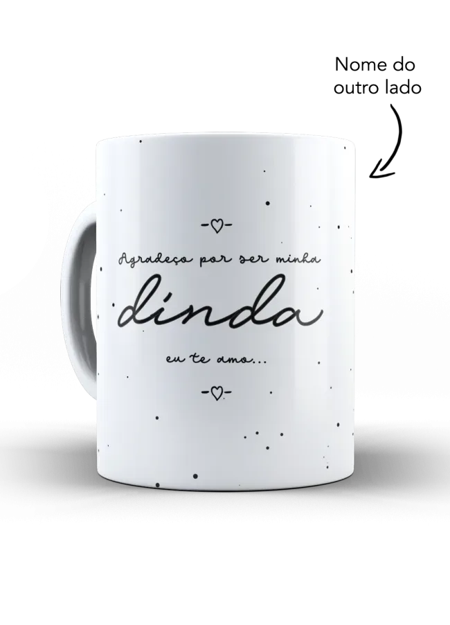 Caneca Agradeço por ser minha Dinda