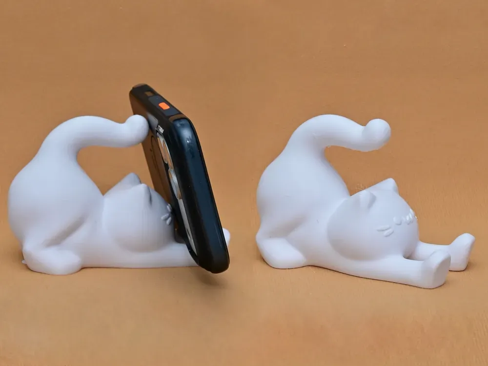 Suporte de celular de gatinho