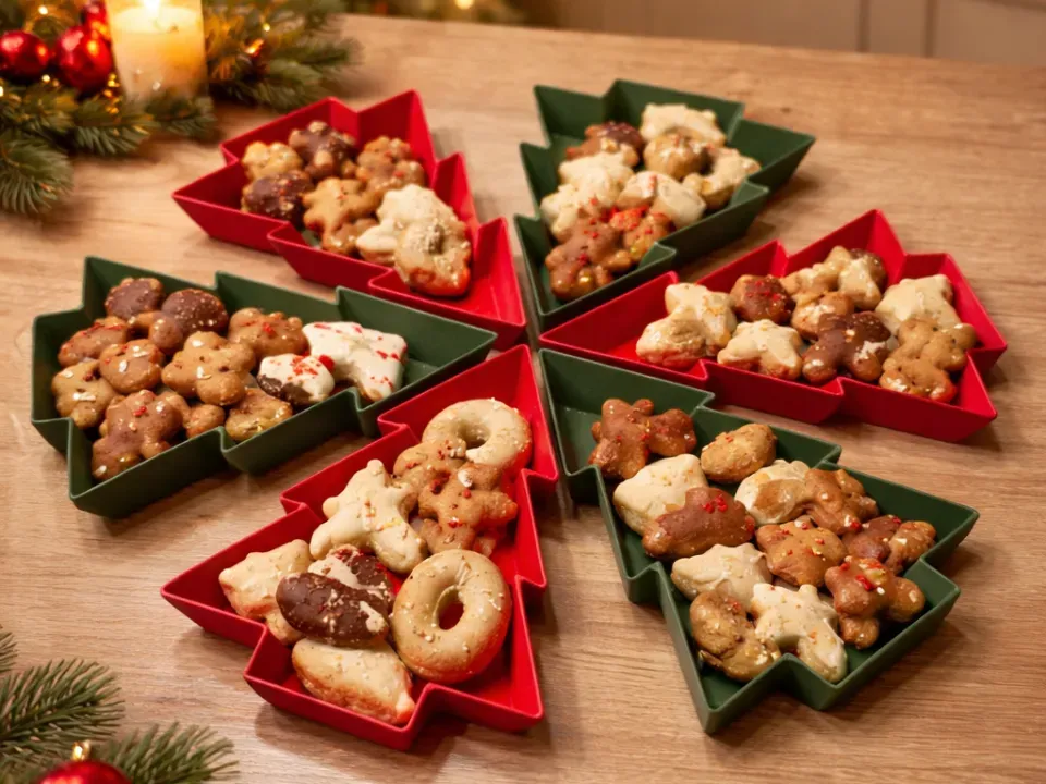 Tigelas de Árvore de Natal (Empilháveis)